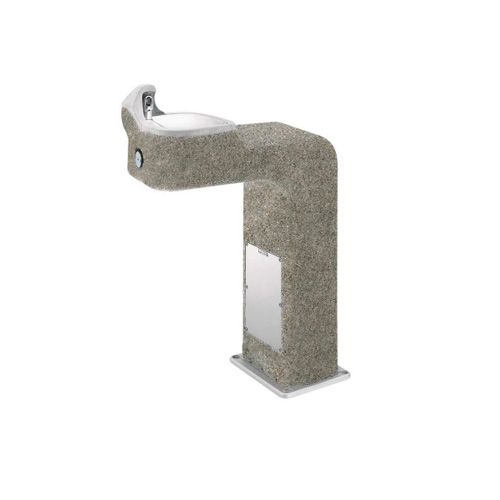 CAD Drawings Haws Corporation Model 3177: ADA Outdoor Concrete Pedestal Fountain