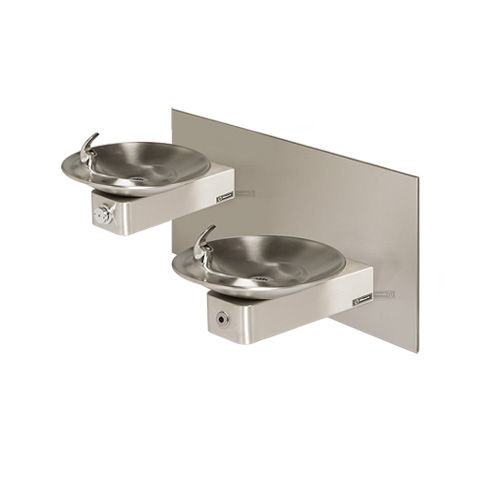 CAD Drawings BIM Models Haws Corporation Model 1011HO: Wall Mounted ADA Touchless/Push Button Dual Fountain