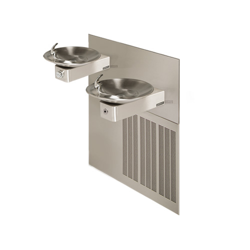 CAD Drawings BIM Models Haws Corporation Model H1011.8HO: Wall Mounted ADA Touchless/Push Button Dual Fountain