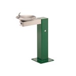 View Model 3377: Pedestal Barrier-Free Steel Drinking Fountain