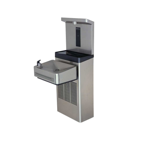 CAD Drawings BIM Models Haws Corporation Model 1211SF: Wall Mounted ADA Filtered Water Cooler with Bottle Filler