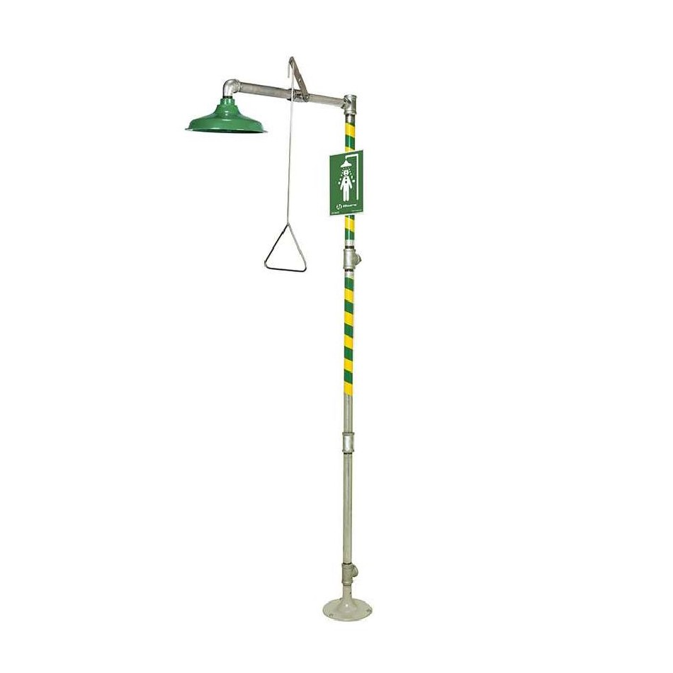CAD Drawings Haws Corporation Model 8100: AXION® MSR Floor Mount Emergency Drench Shower