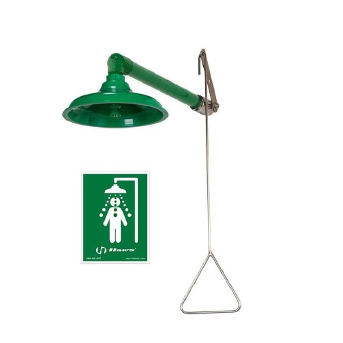 CAD Drawings Haws Corporation Model 8130: AXION® MSR Corrosion Resistant Emergency Drench Shower
