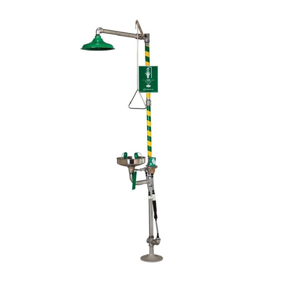 CAD Drawings Haws Corporation Model 8300.158: AXION® MSR Emergency Shower and Eyewash