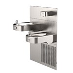 View H1117LN.8HO: ADA Low Profile Dual Chilled Wall-Mount Touchless/Push Button Fountain w/Bottle Filler