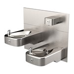 View Model 1117LNHO2: Wall Mounted ADA Touchless Dual Drinking Fountain