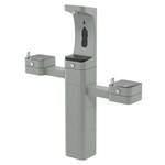 View Model 3612: ADA Outdoor Dual Stainless Steel Fountain with Bottle Filler