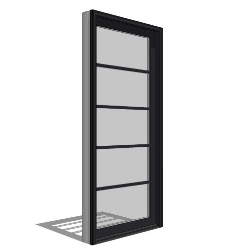 View Architect Series, Contemporary, Clad, Wood, Sliding Door, Fixed Panel