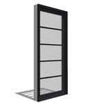View Architect Series, Contemporary, Clad, Wood, Sliding Door, Fixed Panel
