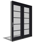 View Architect Series, Contemporary, In-Swing Door, Double, Active-Fixed Units