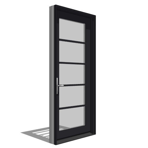 View Architect Series, Contemporary, In-Swing Door, Single, Vent Units
