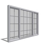 View 250 Series Sliding Window, Vent Fixed Vent Operation, 1/4