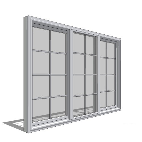 View 250 Series Sliding Window, Vent Fixed Vent Operation, 1/3
