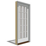 View Pella Reserve, Clad, Wood, In-Swing Door, French-Single, Fixed Units