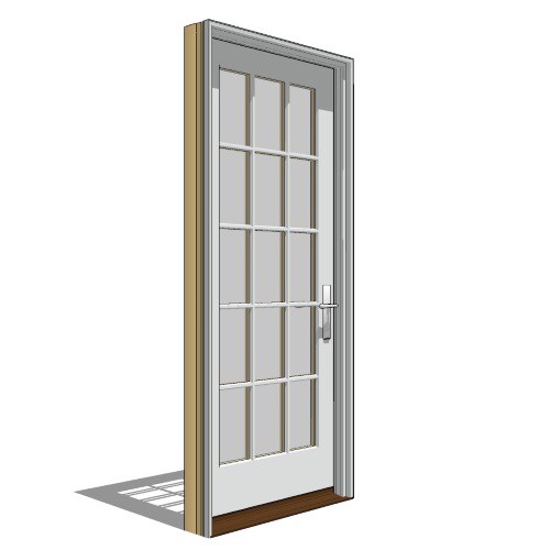 View Pella Reserve, Clad, Wood, In-Swing Door, French-Single, Right Hand Units
