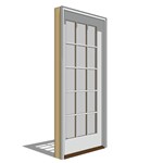 View Pella Reserve, Clad, Wood, Sliding Door, French-Single, Fixed Units