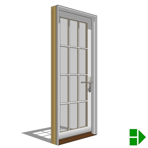 View Lifestyle Dual-Pane Series In-Swing Door, Single, Vent Units