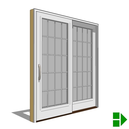 View Lifestyle Triple-Pane Series Sliding Door, 2 Panel