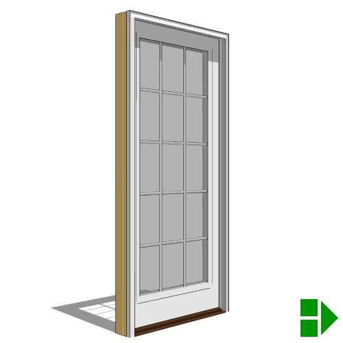 View Lifestyle Triple-Pane Series Sliding Door, Single, Fixed Units
