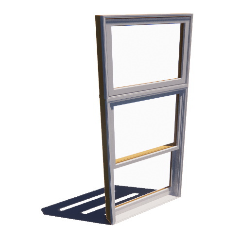 CAD Drawings BIM Models Pella Corporation Reserve Series Traditional, Double-Hung Window, Vent Unit with Transom