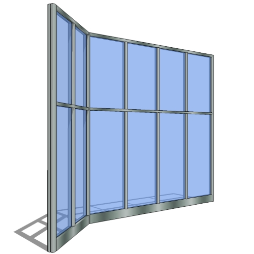 CAD Drawings BIM Models Tubelite Inc. 400 Series Curtainwall