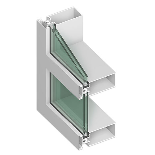 CAD Drawings BIM Models Tubelite Inc. ForceFront Storm™ 2-1/2" Curtainwall