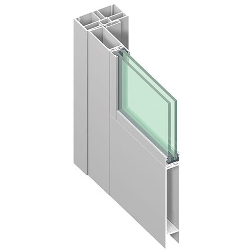 CAD Drawings BIM Models Tubelite Inc. ForceFront Storm™ Medium Stile Entrance