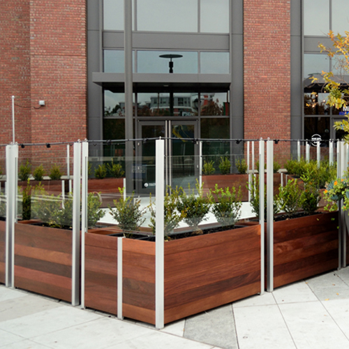 CAD Drawings DeepStream Designs Mariner Planters with Screen Wall