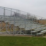 View 10 Row Preferred Bleachers With Chainlink Guardrails ( NA-1015PRF_CL )