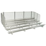 View 5 Row Preferred Bleachers With Vertical Picket Guardrails ( NA-0515PRF_VP )