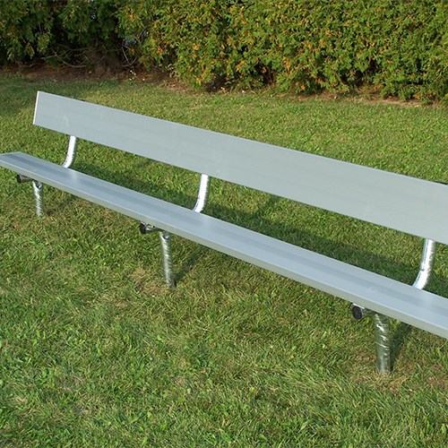 View Portable Bench With Backrest - Galvanized Steel Legs ( BE-PB00600 )