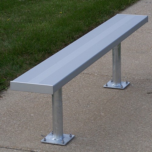 View Surface Mount Bench Without Backrest - Galvanized Steel Legs ( BE-PE00600 )