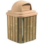 View TRQ Series - Trash and Recycling Square Receptacles