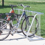 View Bicycle Racks: Single & Double Sided Vertical Bike Racks ( BR200 )