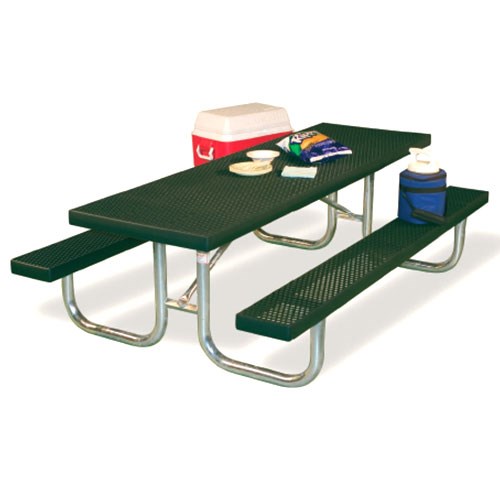 View XT Series: Extra Heavy Duty Portable Rectangular Tables w/ V-Type Thermo-plastic Coated Expanded Steel Top & Seats ( AI-1479 )