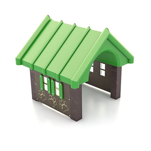 CAD Drawings BIM Models Superior Recreational Products | Playgrounds Canine Play: Home Sweet Home (RECF0010XX)