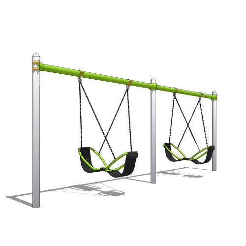 CAD Drawings BIM Models Landscape Structures Inc. Friendship™ Swing Double