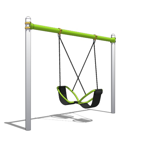 CAD Drawings BIM Models Landscape Structures Inc. Friendship™ Swing Single