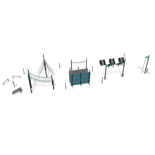 CAD Drawings BIM Models Landscape Structures Inc. FitCore™ Extreme 13+ Course 2