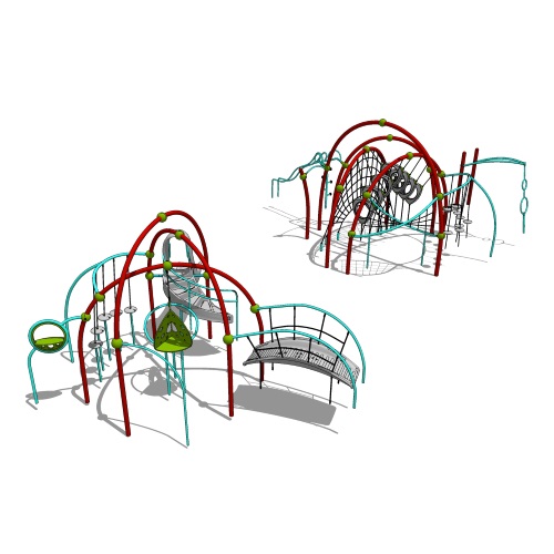 CAD Drawings BIM Models Landscape Structures Inc. Evos® and Weevos® (Ages 2-12)