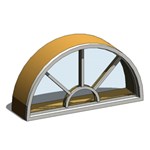 View Mira Premium Series: Aluminum Clad Wood Window Circle Head