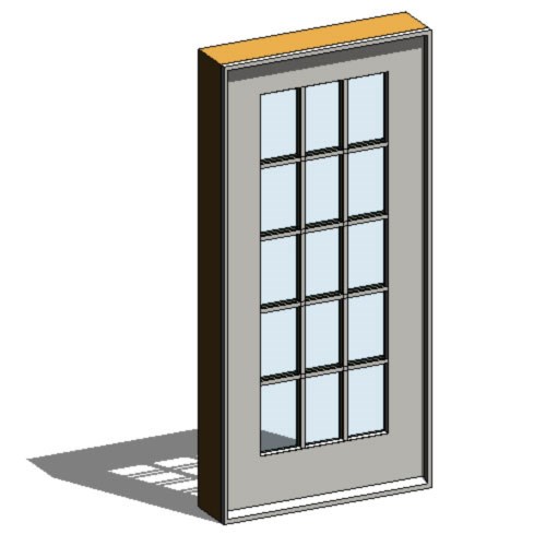 View Mira Premium Series: Aluminum Clad Wood Patio Door Hinged Single Outswing