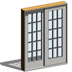 View Mira Premium Series: Aluminum Clad Wood Patio Door Sliding 2-Panel
