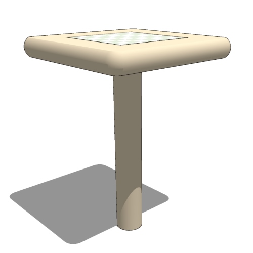 CAD Drawings BIM Models Kenneth Lynch & Sons Cast Stone Chess Tables