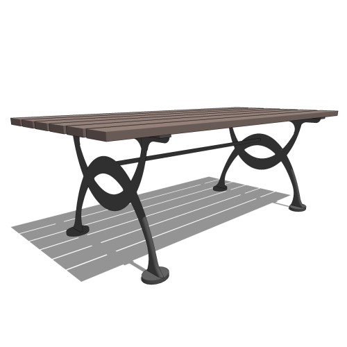 CAD Drawings BIM Models Kenneth Lynch & Sons Classic Picnic Tables