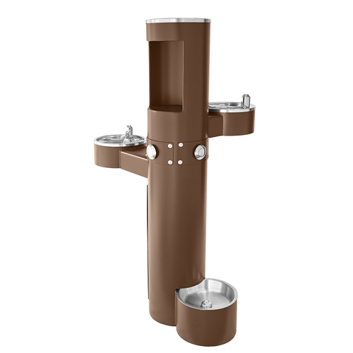 CAD Drawings Most Dependable Fountains Inc. 10140 SM Bottle Filler Station With Optional Pet