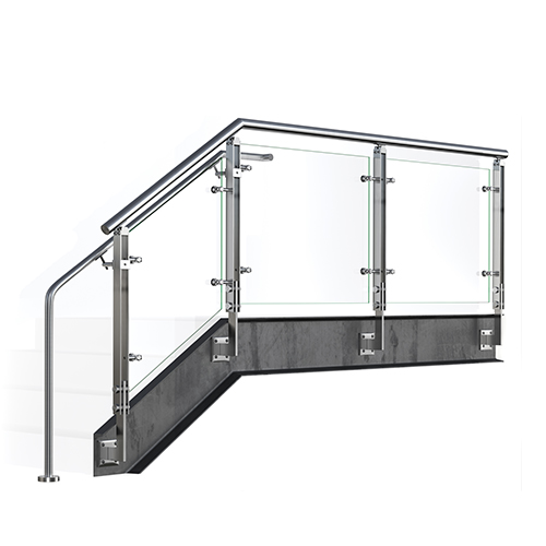 Blade Glass Railing System Viva Railings Llc Caddetails