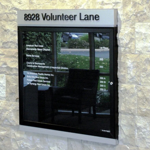 CAD Drawings Tablet & Ticket Building Directories: Non-Illuminated Building Lobby Directories