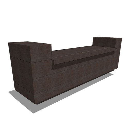 View Madera Fiberglass Bench w/ Storage Option (2 Armrests)