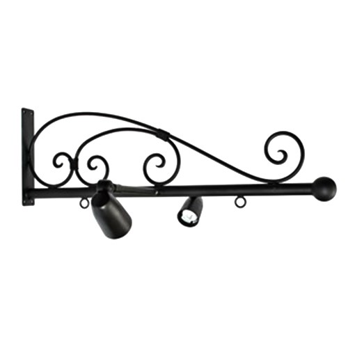 View Classic Lighted Sign Bracket With Ball Finial
